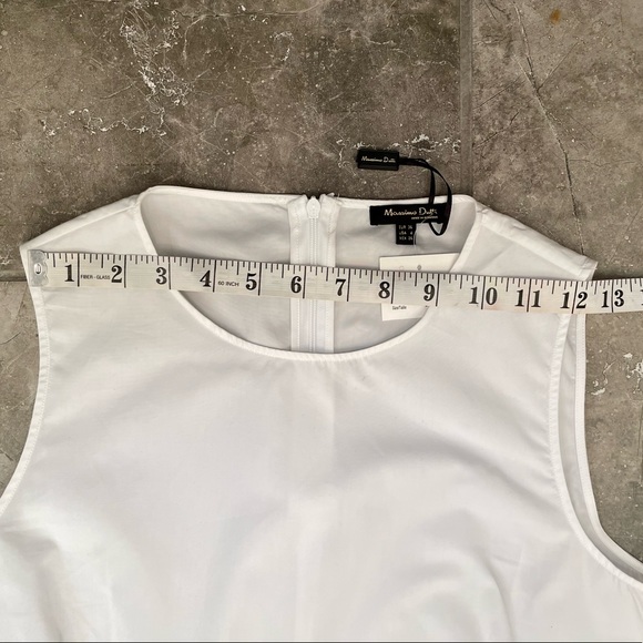 Massimo Dutti Asymmetrical Cotton Blouse - Picture 5 of 10